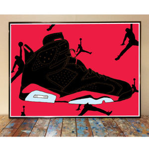 11x17 AIR JORDAN 6 BLACK INFRARED ART PRINT